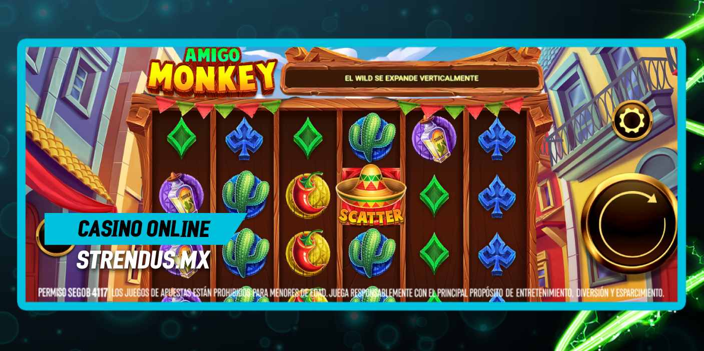 Amigo Monkey es uno de los slots en México más interesantes de un casino online